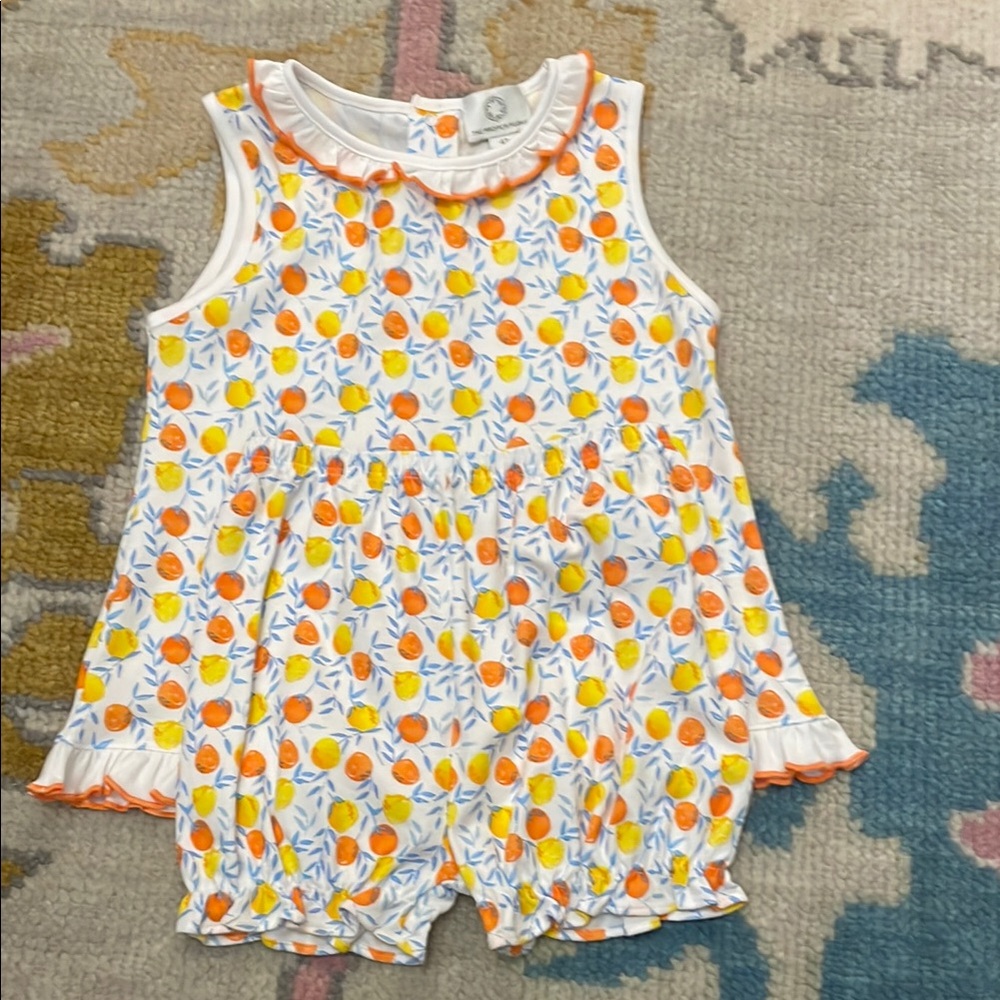 Kids Floral Matching Set - Orange and White